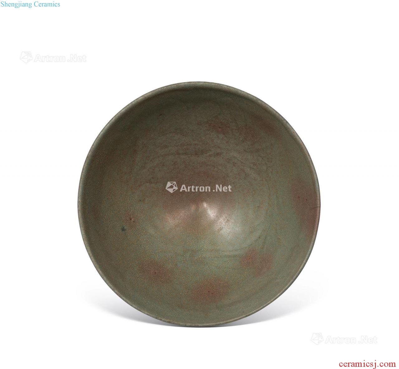 yuan Longquan celadon green glaze pattern bowl