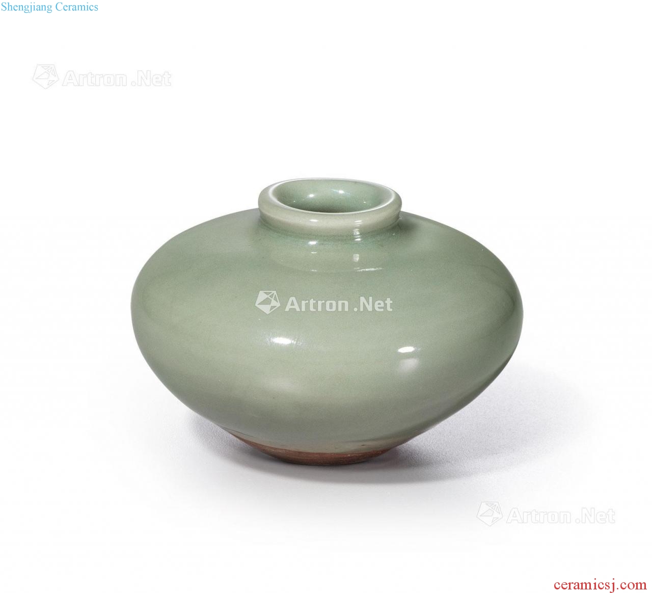 yuan Longquan celadon glaze canister