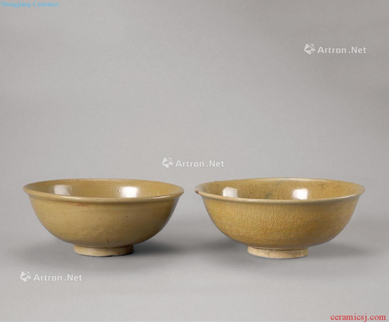 The song dynasty kiln bowl The kiln carved bowl (a set of two)