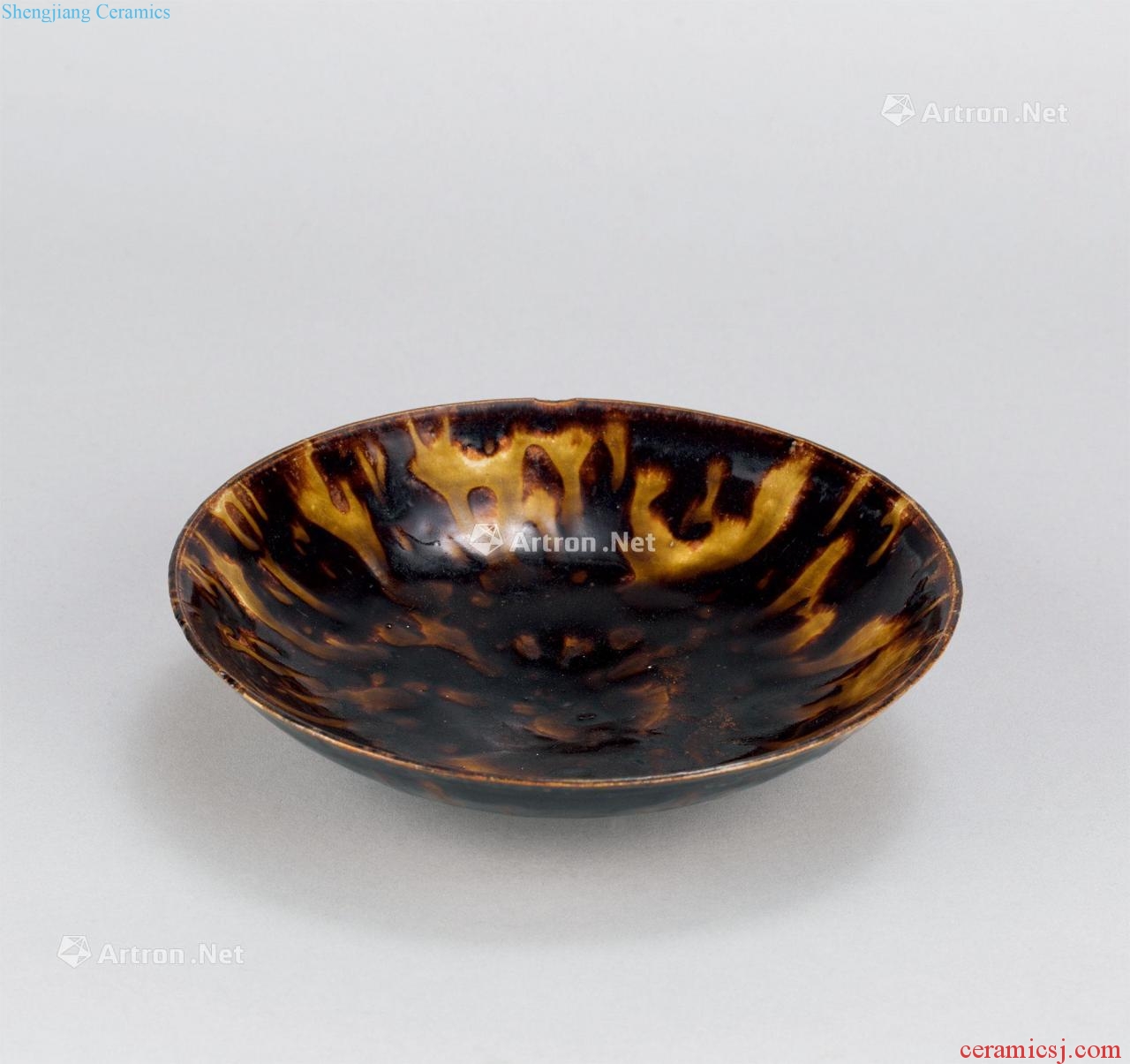 Northern song dynasty tortoise shell plate of tiger skin