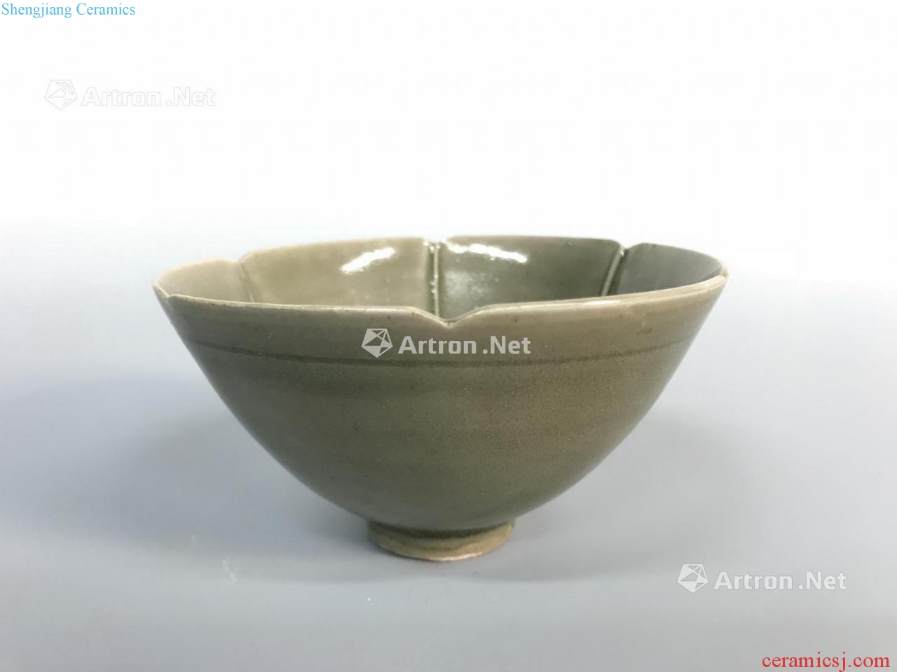 The song dynasty Yao state kiln green glaze reinforced light out of six kwai