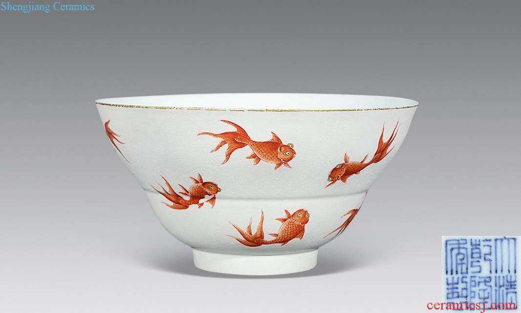 Qing qianlong pastel gold or bowl