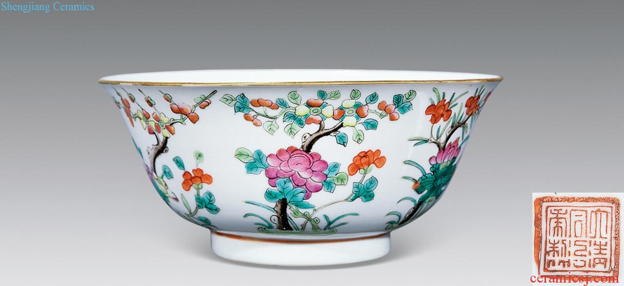 Dajing pastel four seasons flower bowls