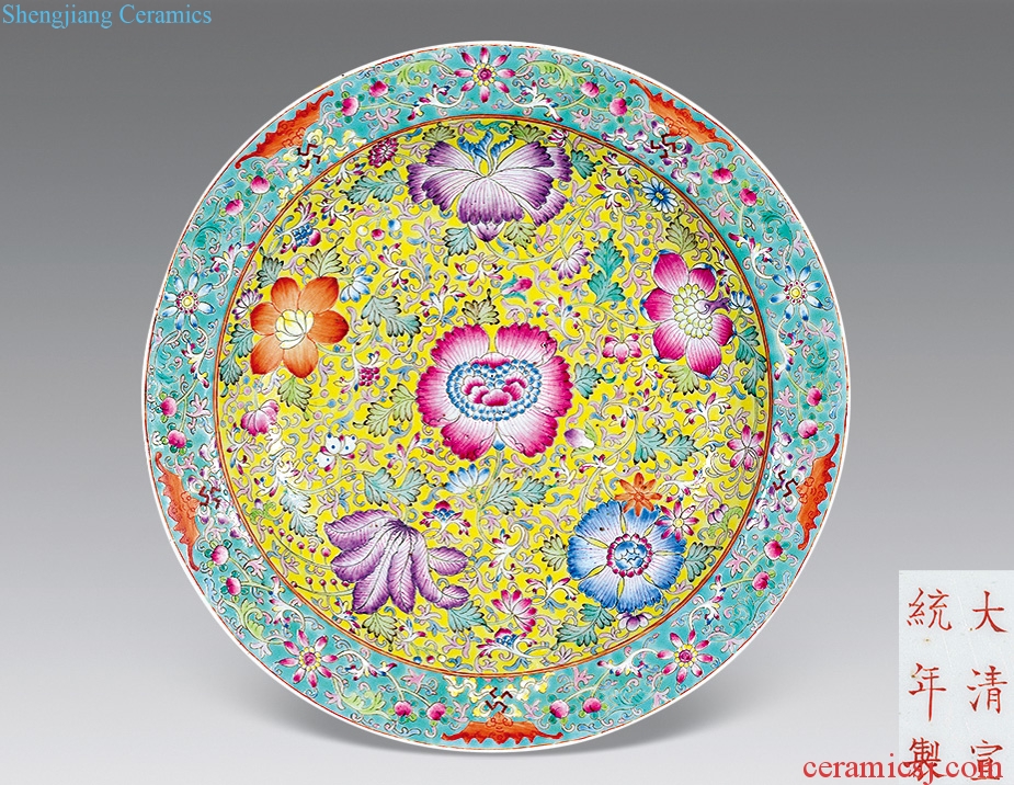 Clear pastel passion fruit plate