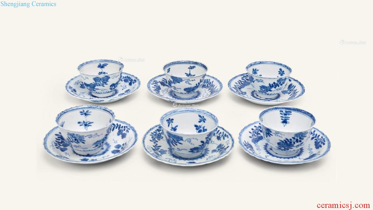The qing emperor kangxi porcelain tea set