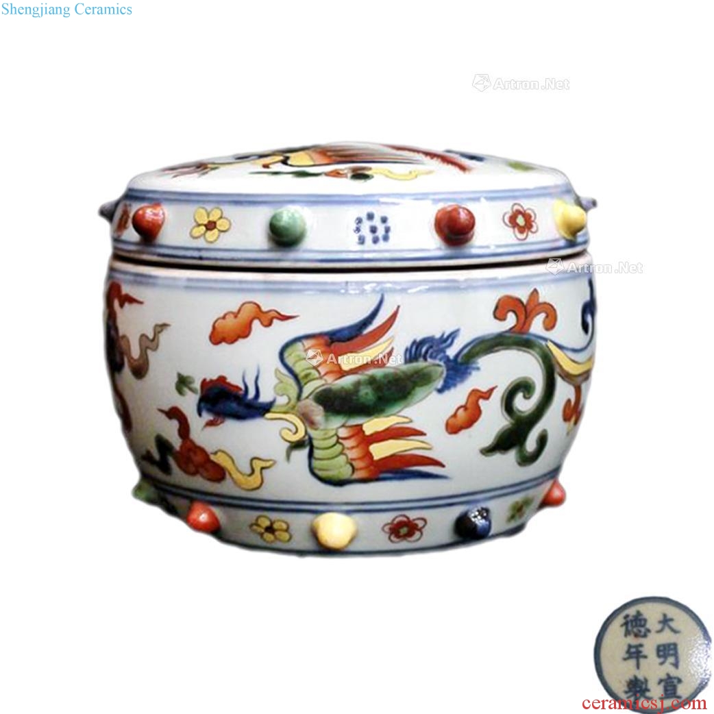 Ming xuande Colorful grain cup (a)