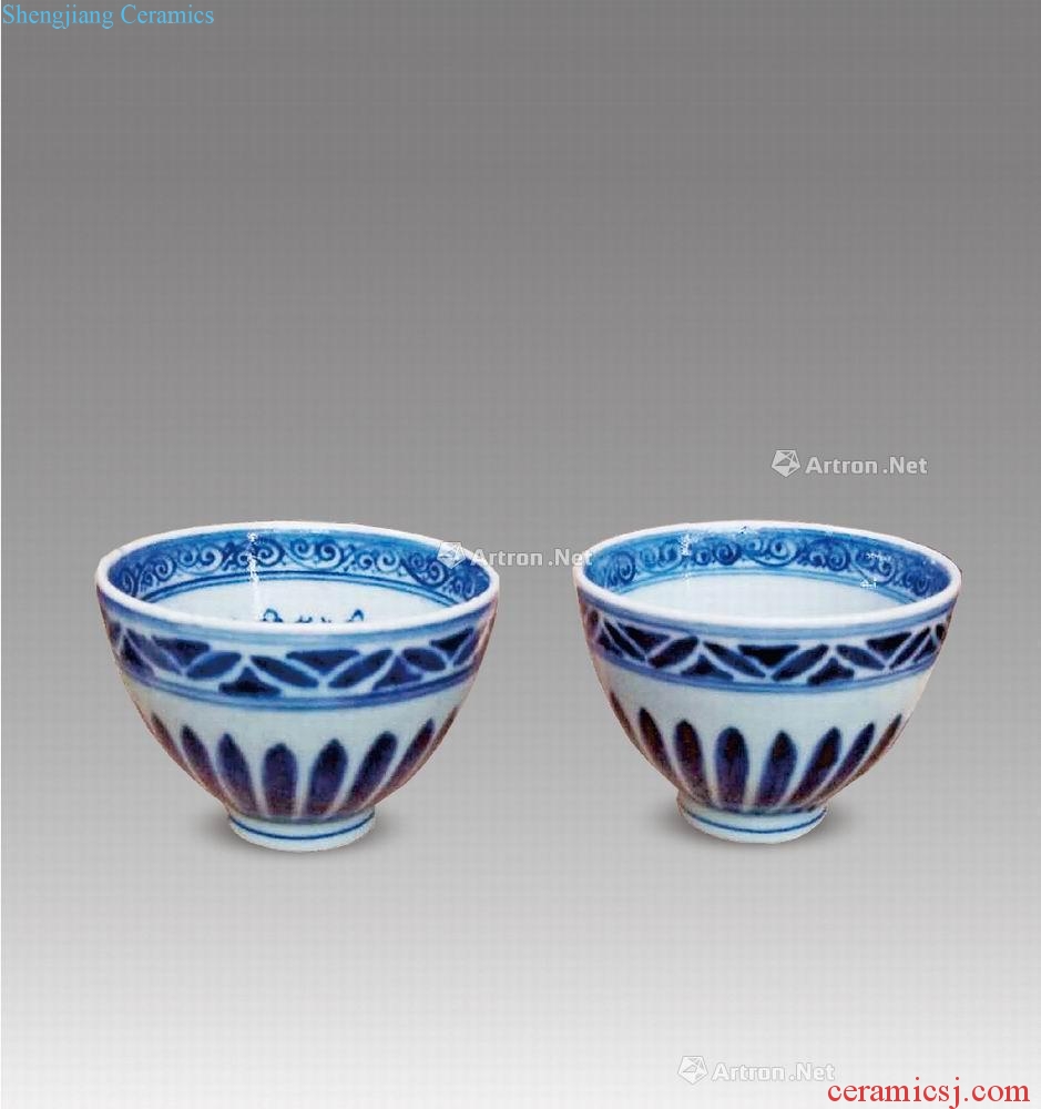 Ming yongle Blue and white heart cup