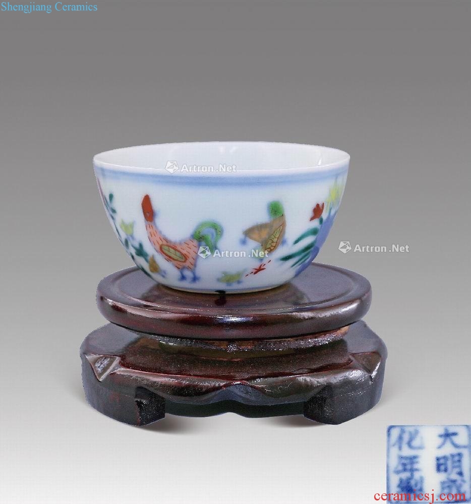 Ming Ming chenghua chicken cylinder cup