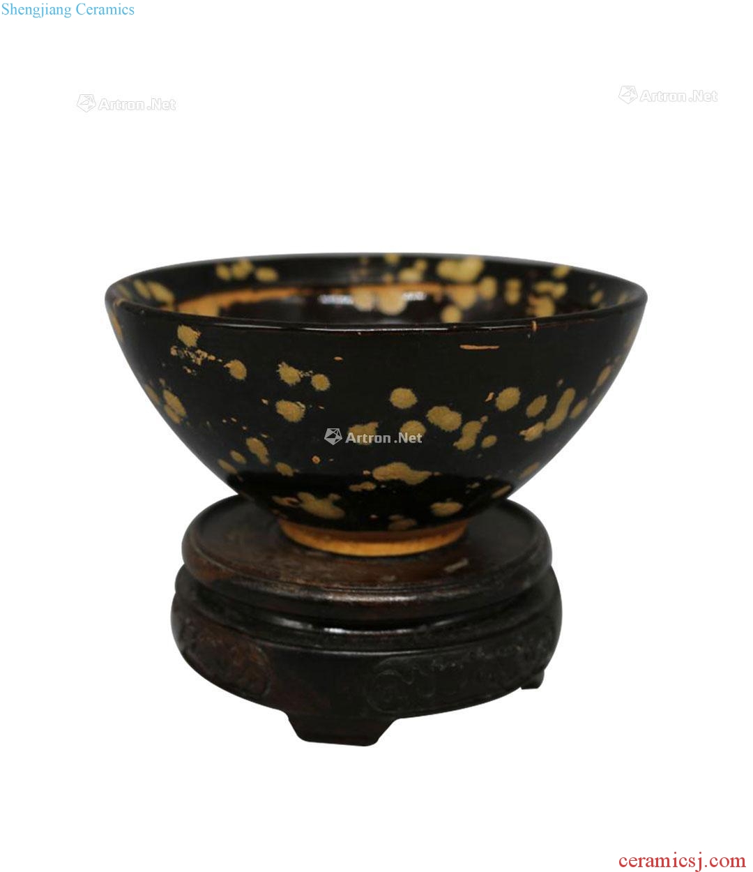 Song dynasty jizhou kiln hawksbill glaze tea light