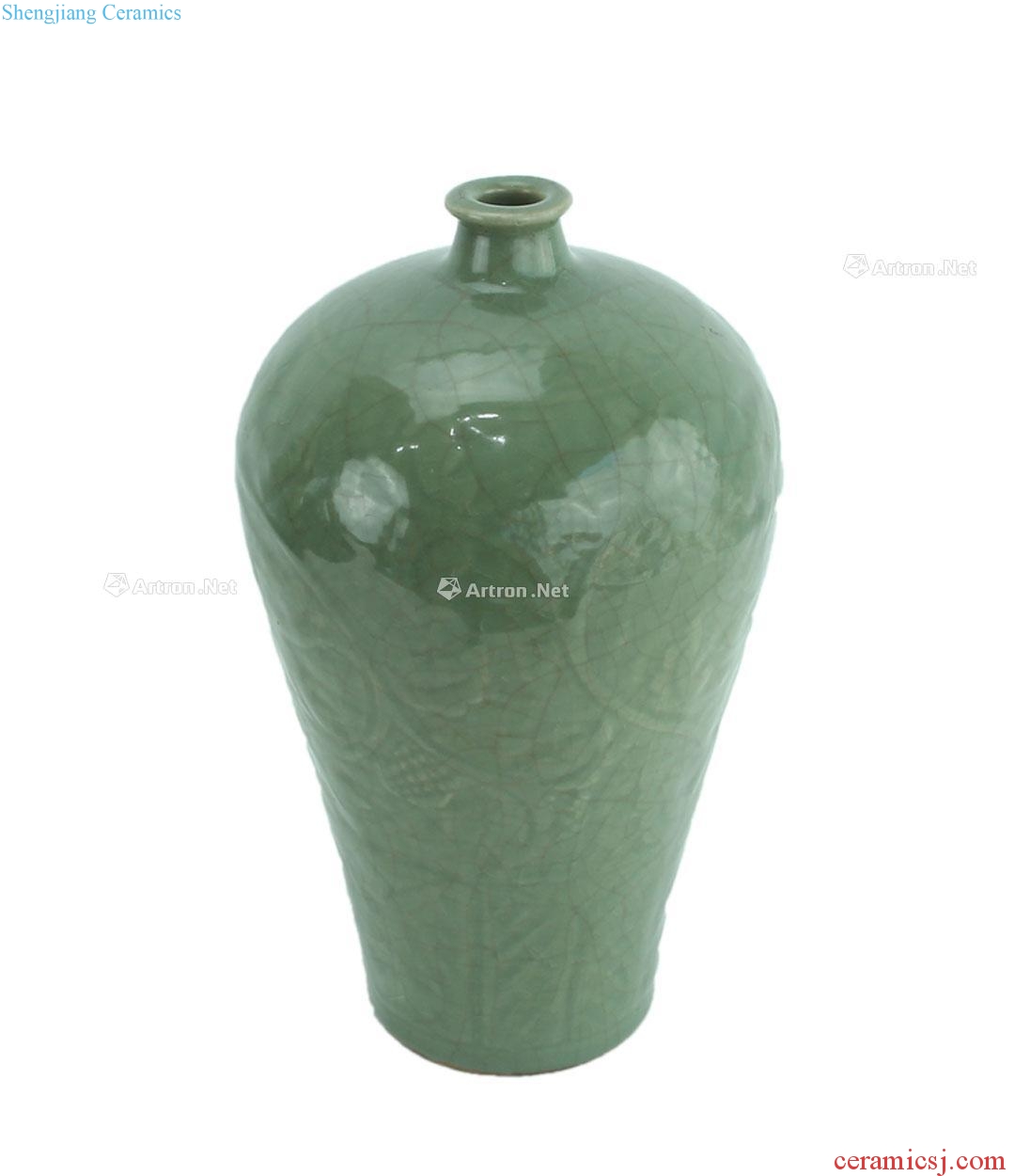 In the Ming dynasty Longquan printing peony grains may bottle