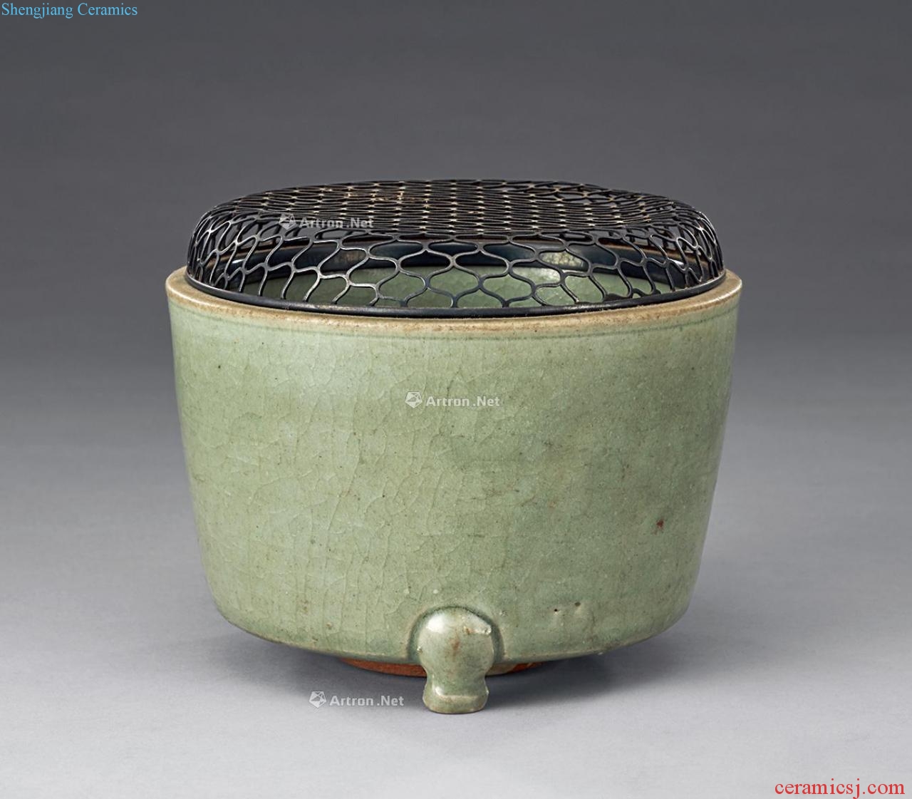 Ming Celadon three-legged incense burner