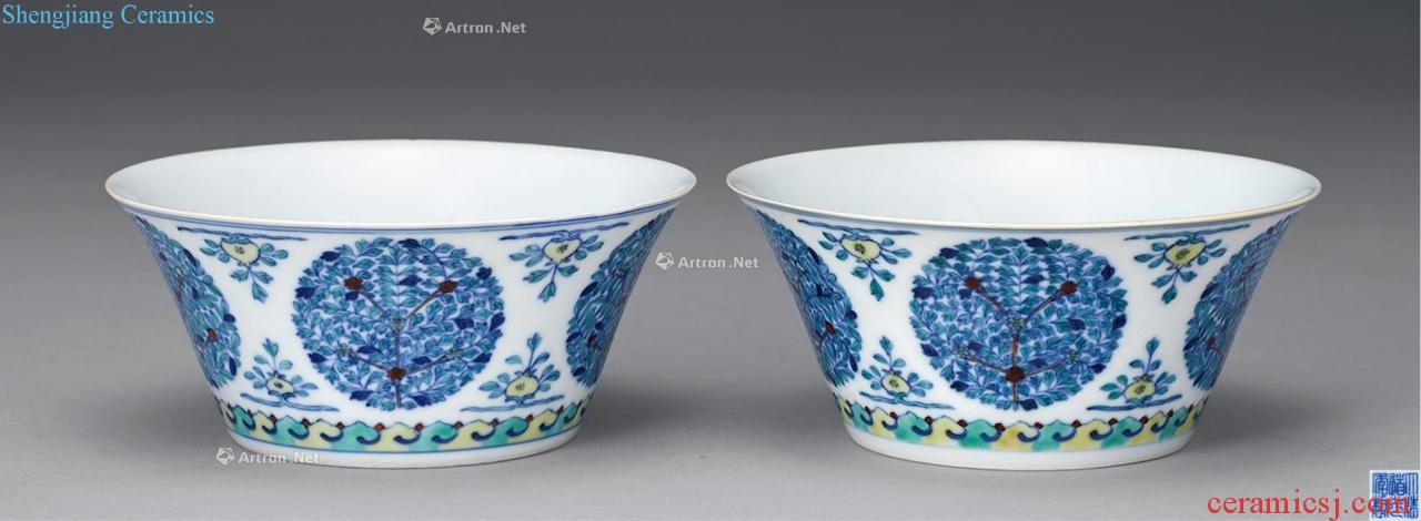 Qing bucket CaiTuan pattern bowl (a)