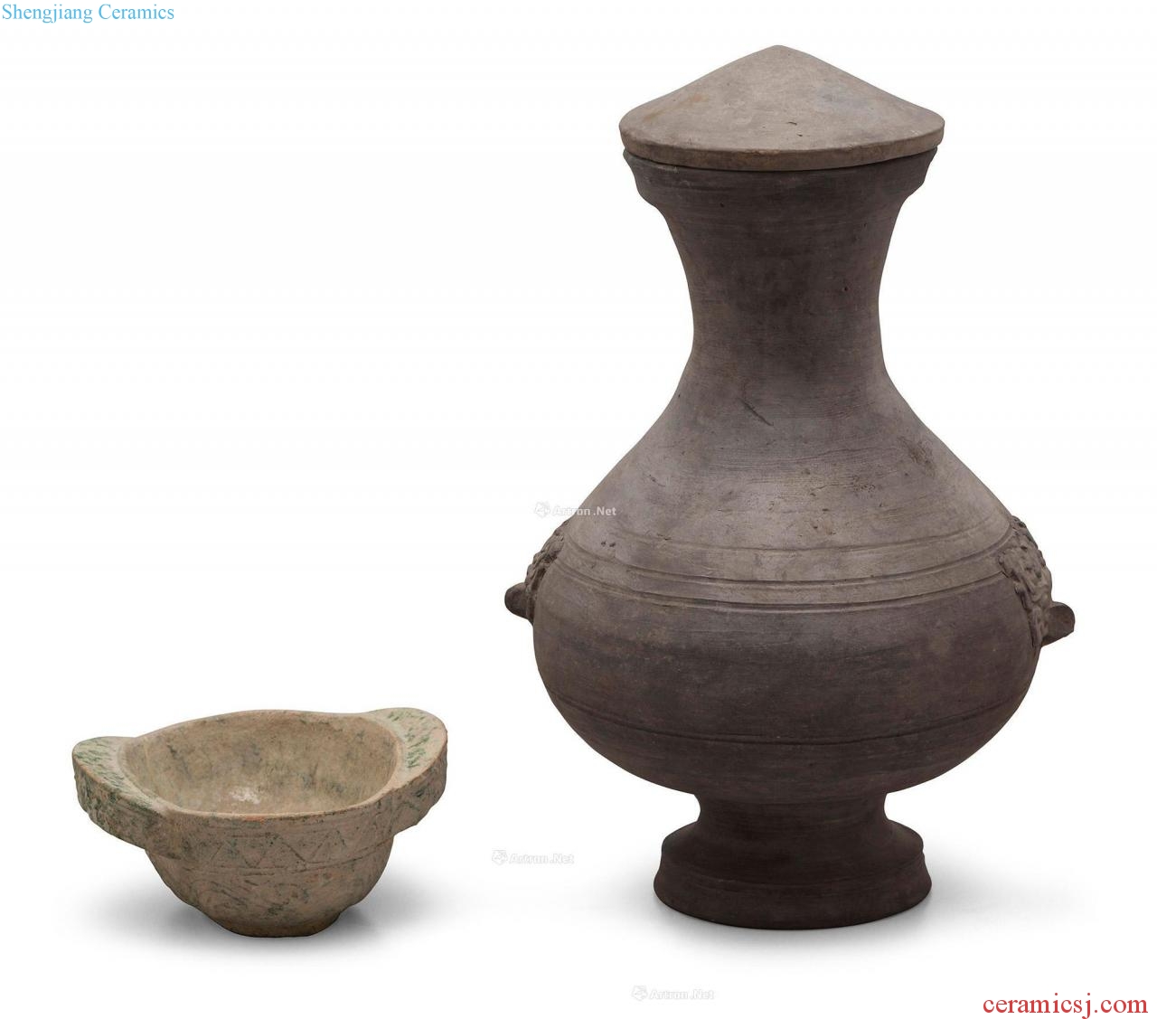 Han pottery (two)