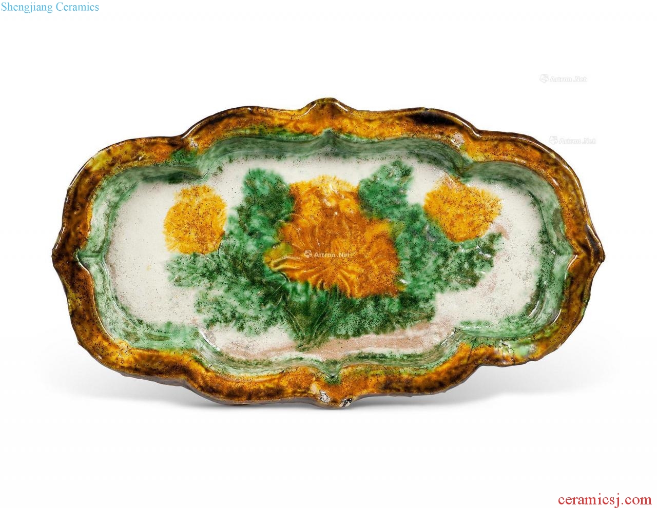 liao Three-color flower tray