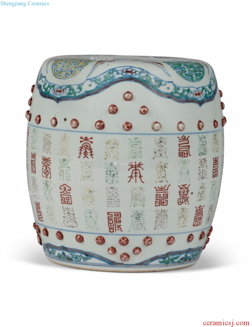 Bucket color live long and proper sit pier in late qing dynasty