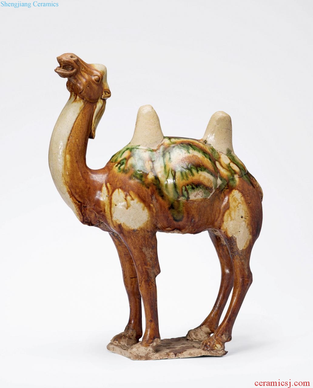 Tang dynasty (618-907), three-color camels