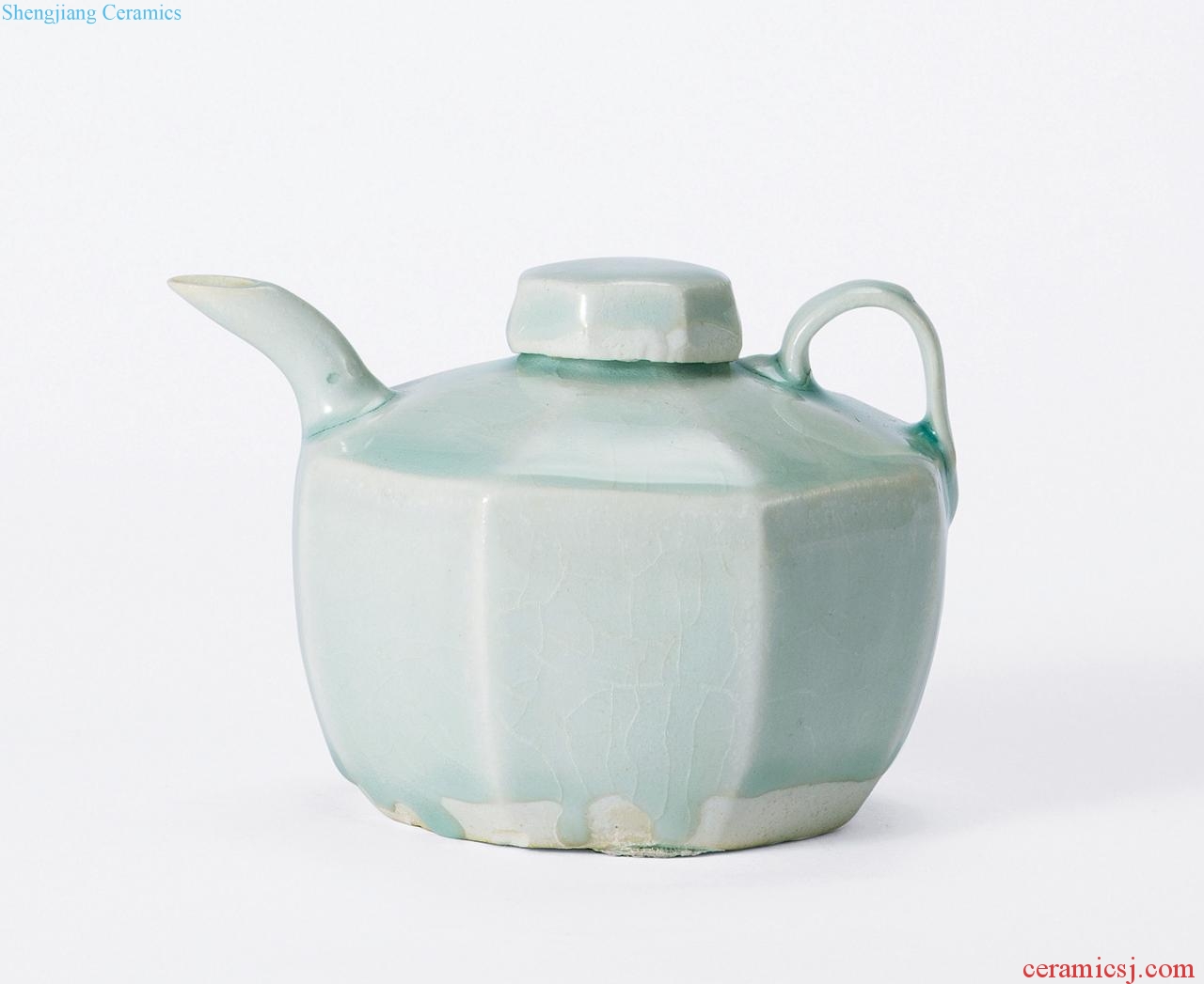 Song dynasty (960-1279), green white glaze eight small ewer