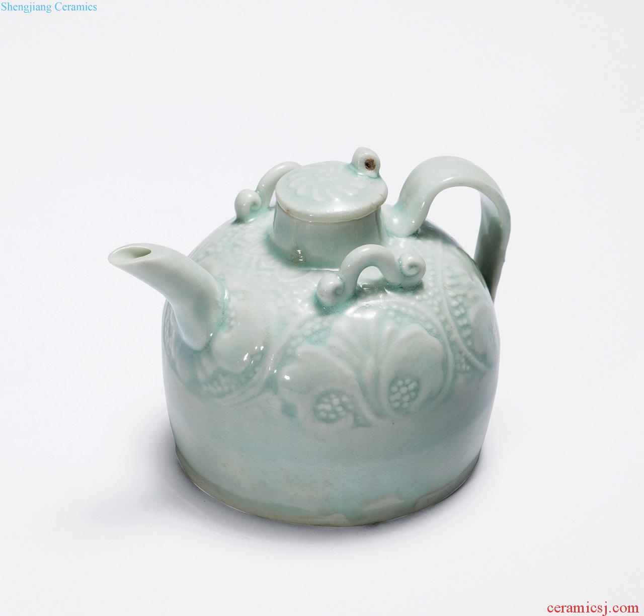 Song dynasty (960-1279), small ewer green printing craft