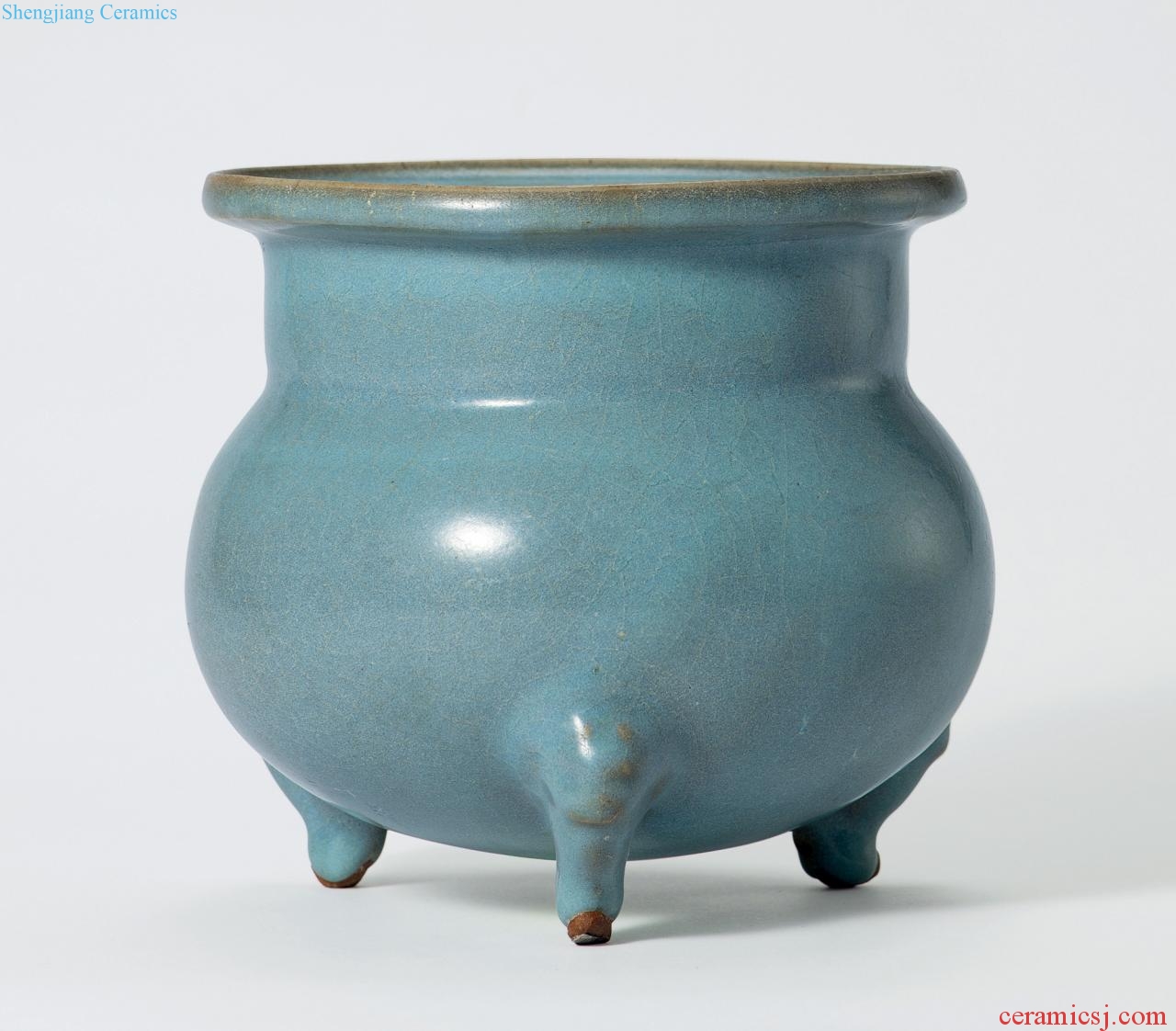 Northern song dynasty/gold Sky blue glaze three masterpieces furnace