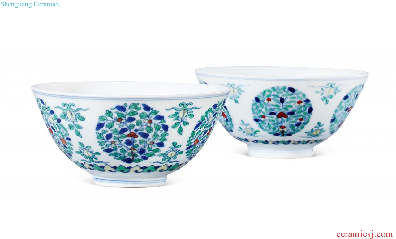 The qing emperor kangxi, yongzheng bucket CaiTuan pattern bowl (a)