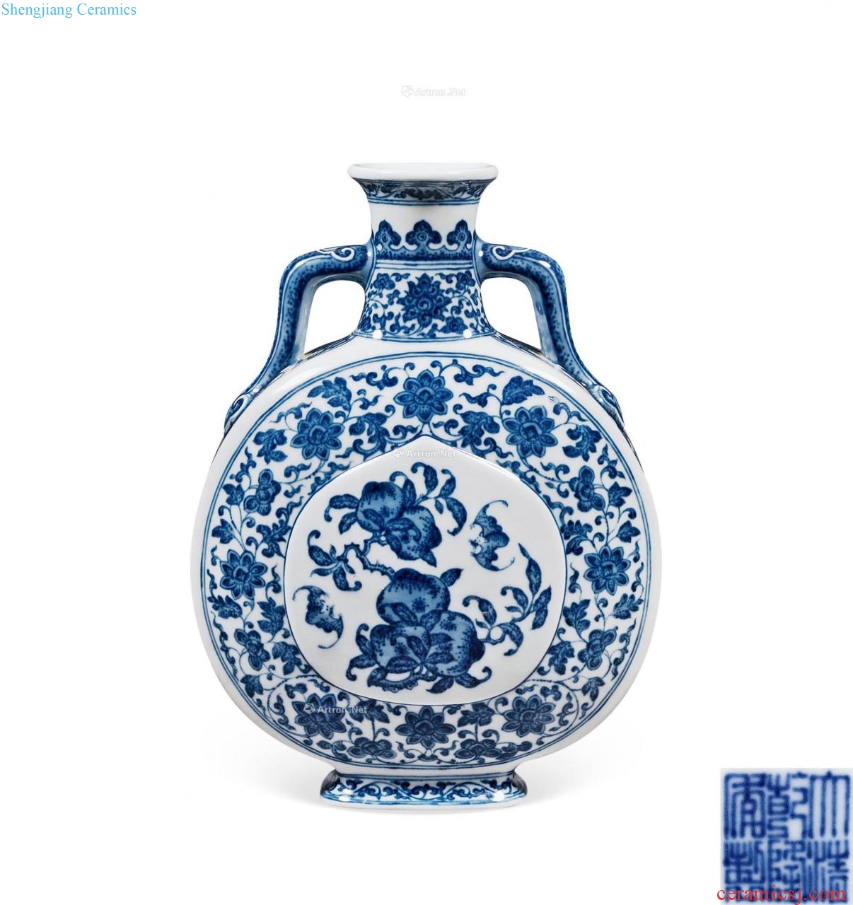 Qing qianlong blue on bottles