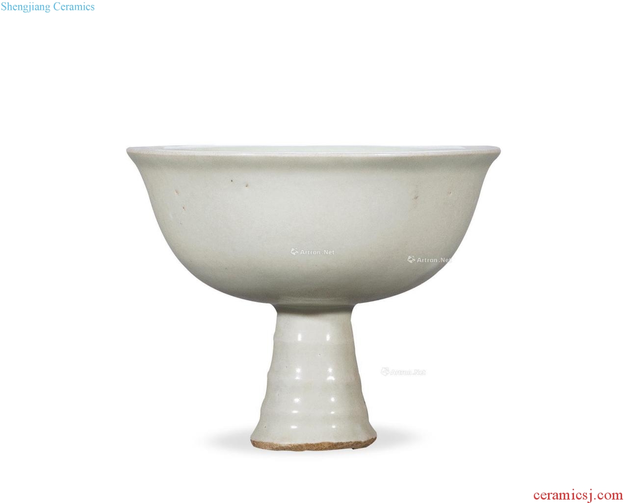 yuan Egg white glaze dragon footed bowl