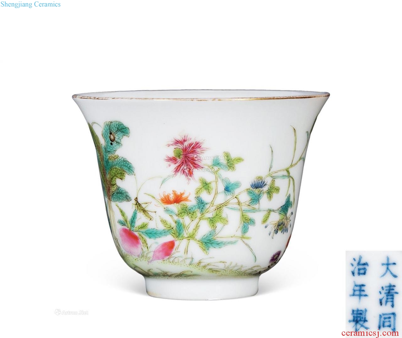 Dajing pastel flowers grain cup