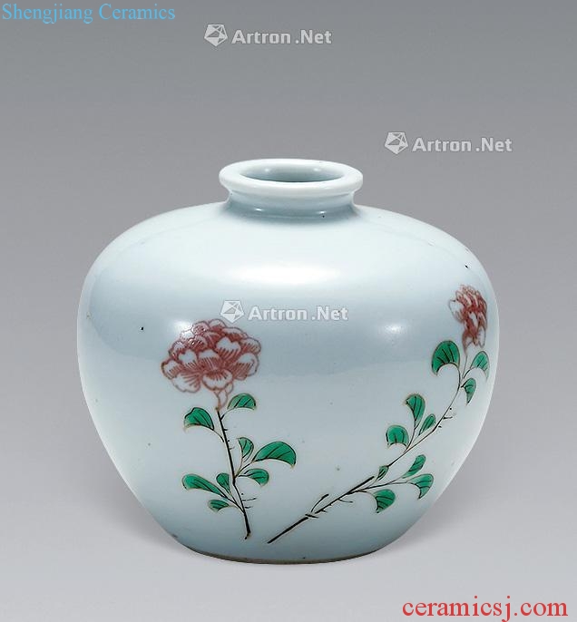 In the qing dynasty Colorful youligong flower grain to apple