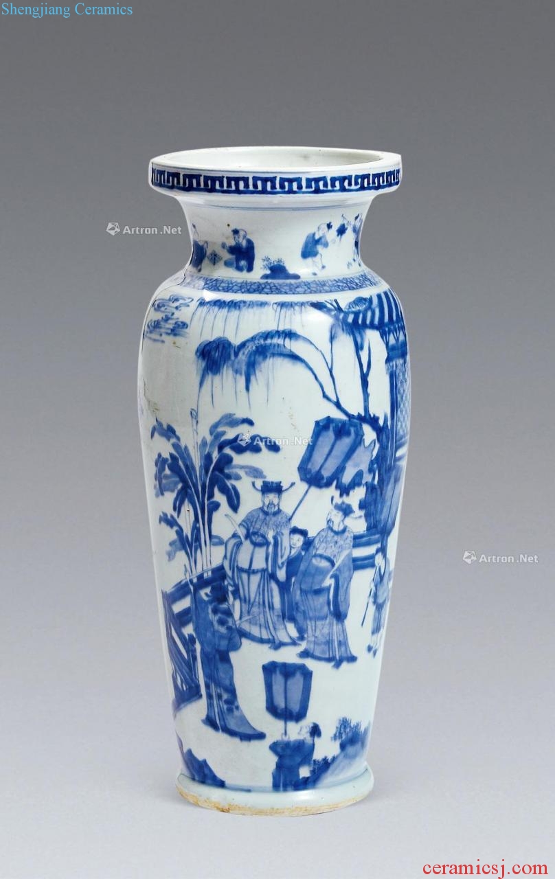 Kangxi porcelain dish buccal bottle youligong characters story