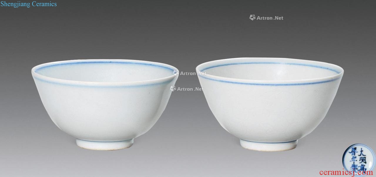 Ming, wanli Character lines to small bowl (a)