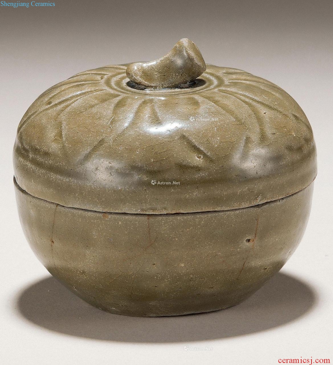 Northern song dynasty yue state kiln melon shape box