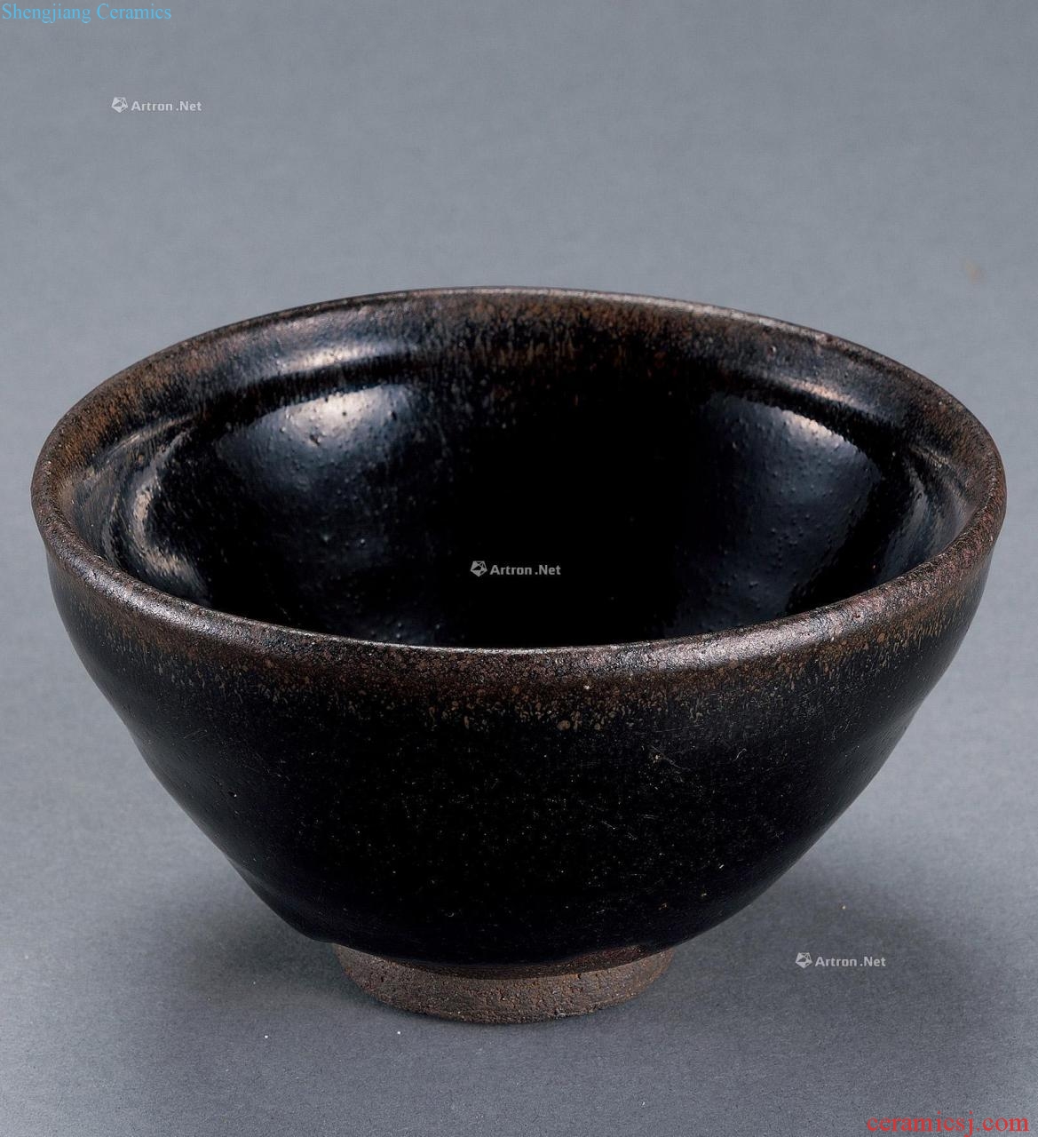 The song dynasty To build kilns sharply temmoku glaze bowls