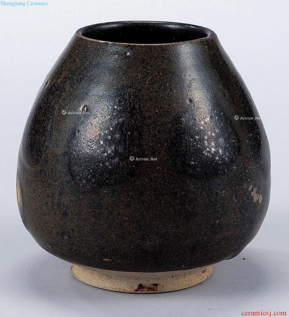 The song dynasty Henan temmoku oil chicken heart cans