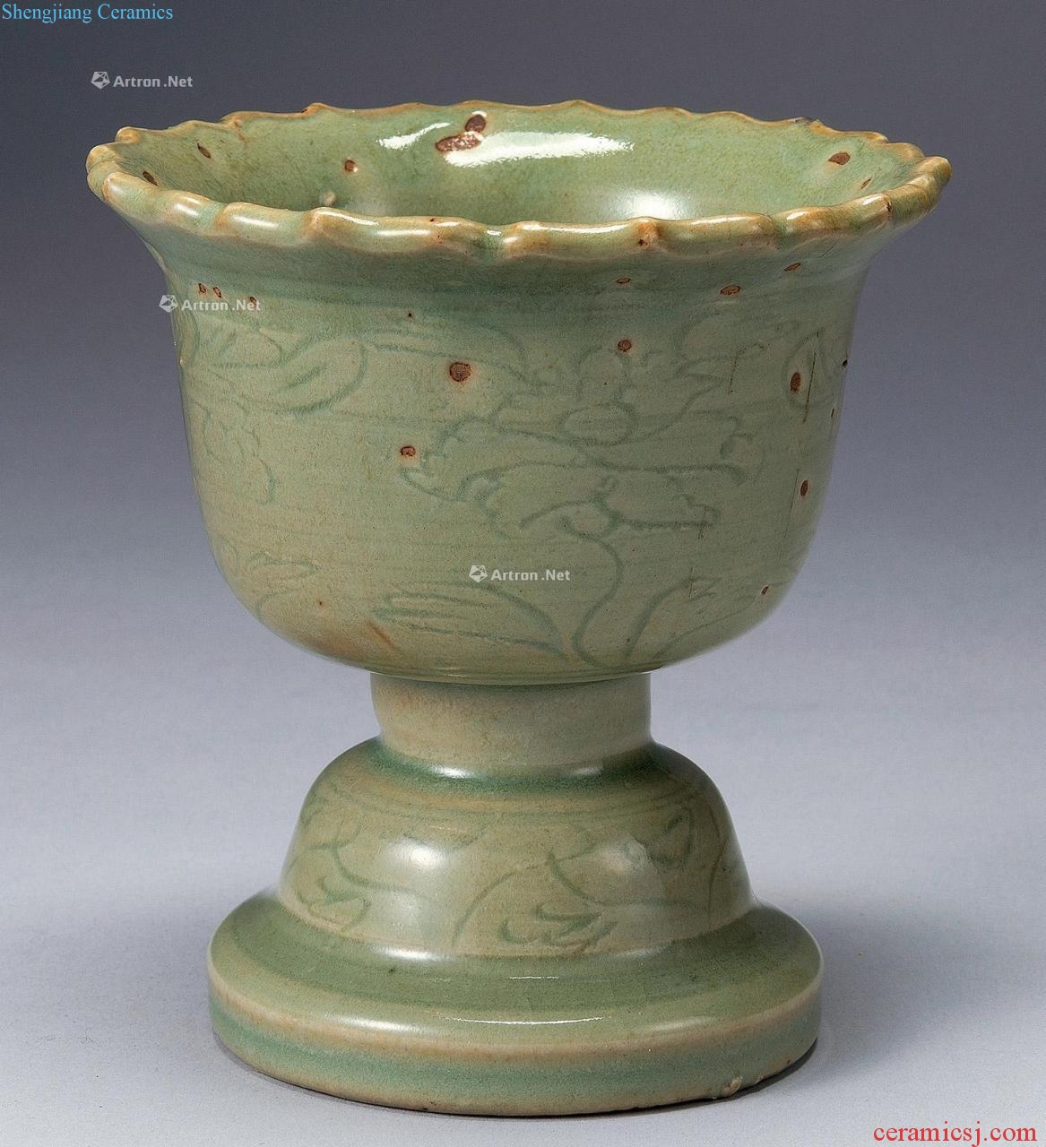 Ming Longquan celadon cup at once
