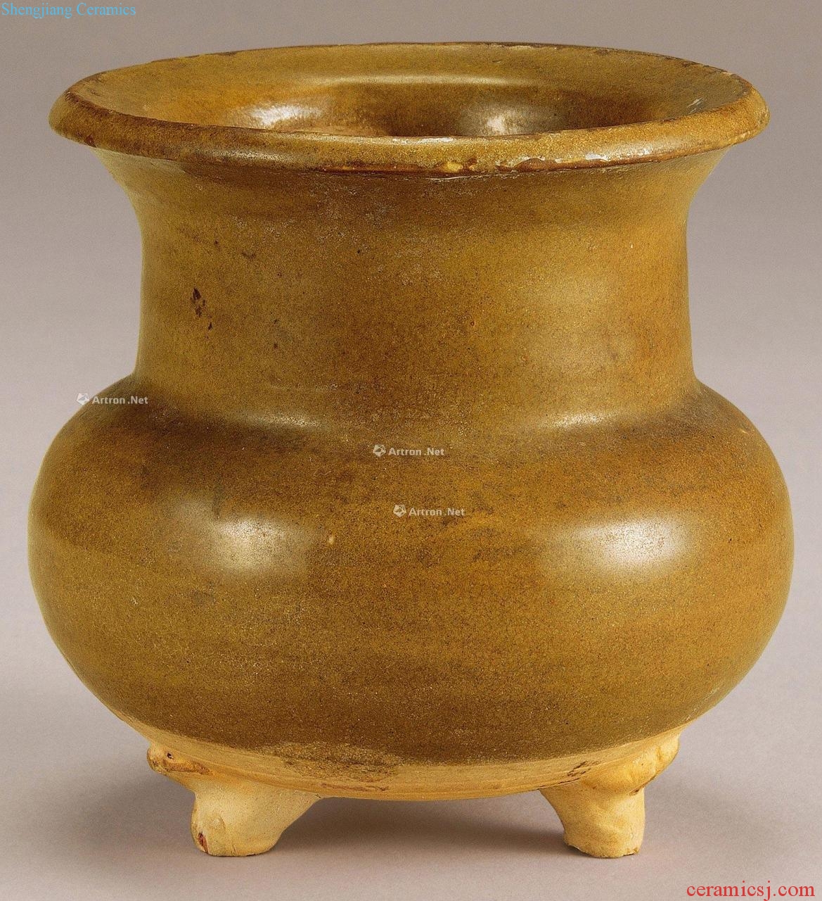 yuan Yellow glaze three masterpieces furnace