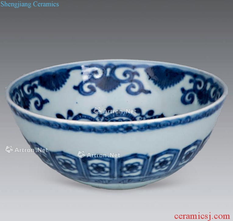 Blue and white lie the qing yongzheng bowl