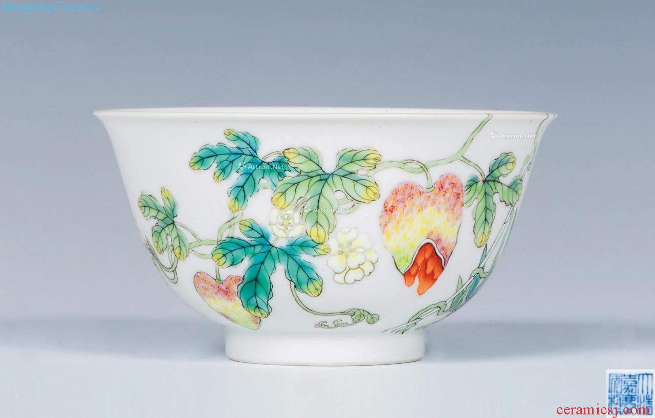 Qing jiaqing pastel lai melon bowls