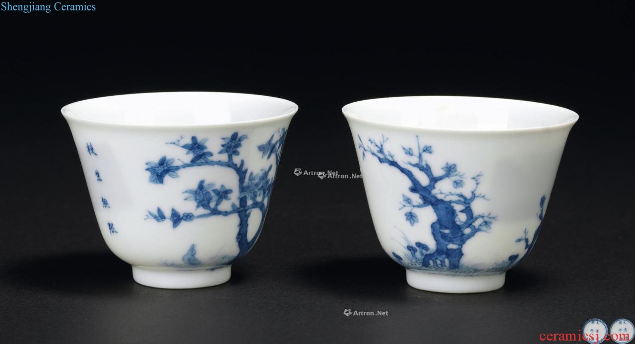 The qing emperor kangxi porcelain flora cup (2) only