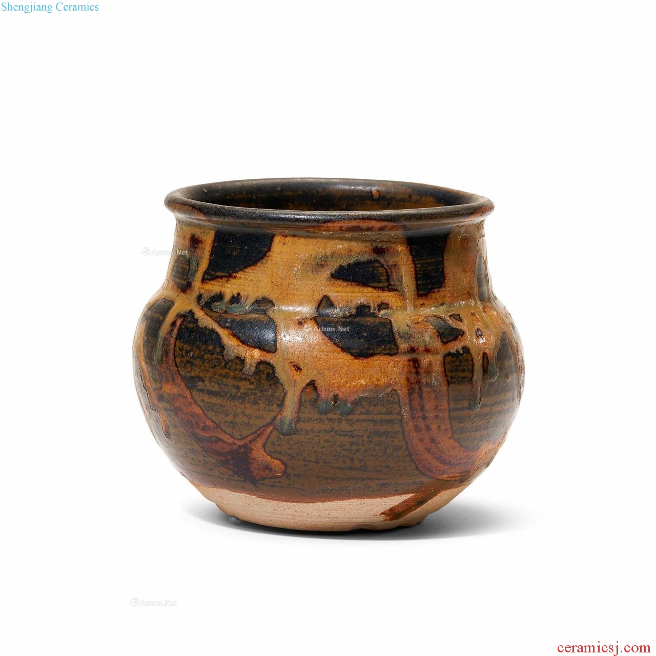 The southern song dynasty Jizhou kiln brown glaze spill tank