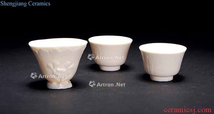 The late Ming dynasty Dehua kiln porcelain cup (group a)