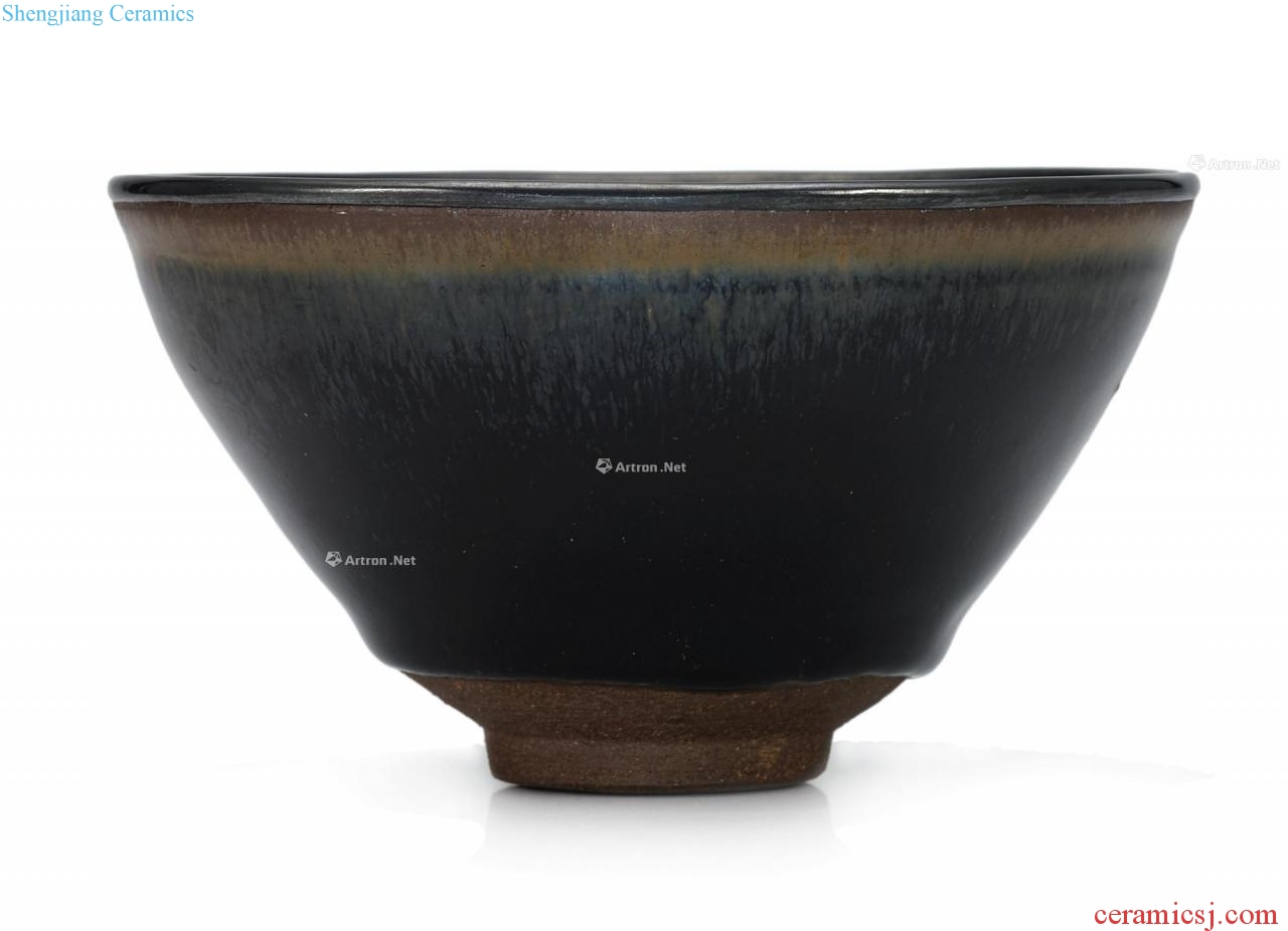 The song dynasty To build kilns black glaze TuHao tea light