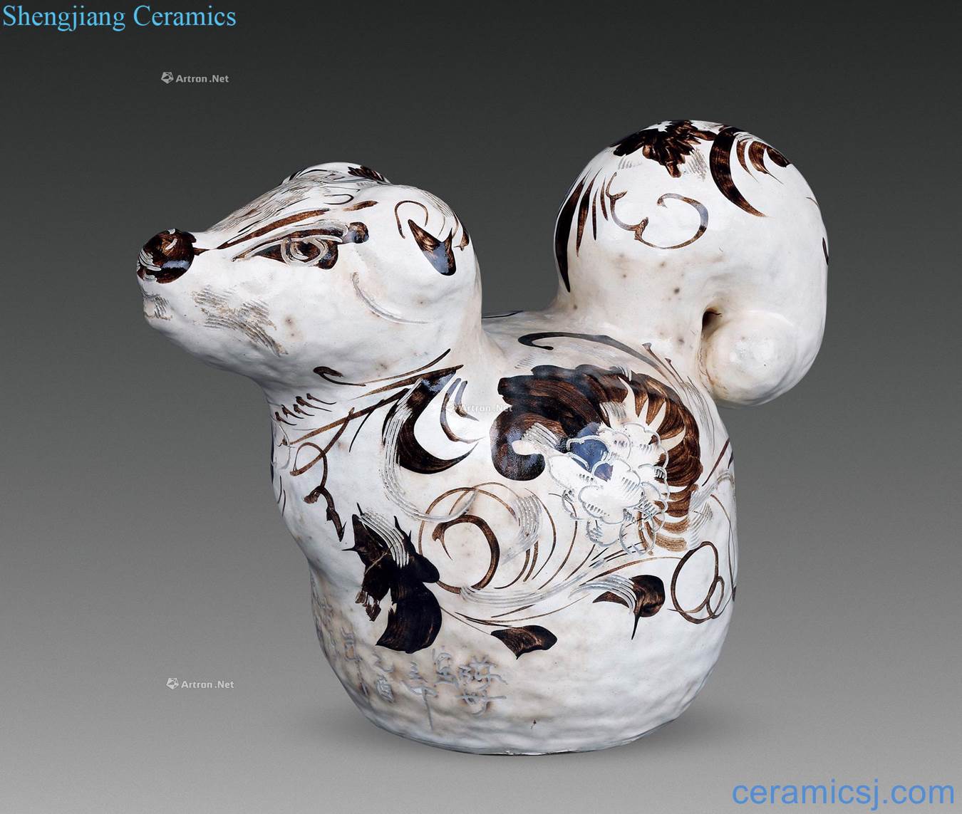 yuan Magnetic state kiln craft colour porcelain model (a)