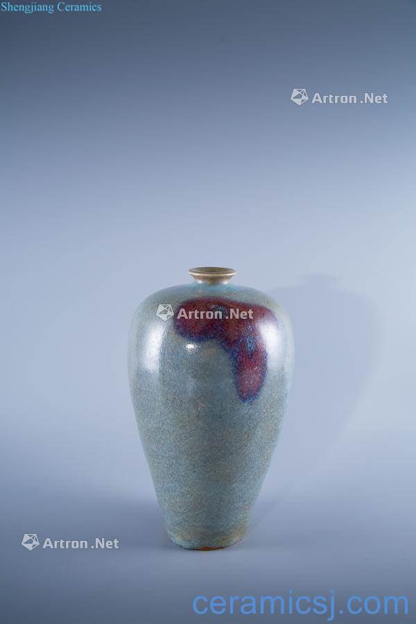 The song dynasty Green glaze purple plum bottle masterpieces