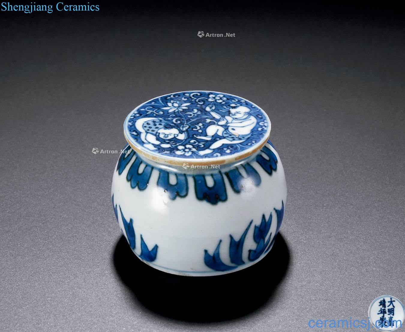 Ming Blue and white YingXiWen cover