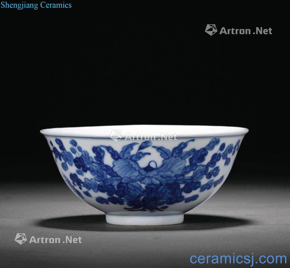 qing Blue and white flower bowl