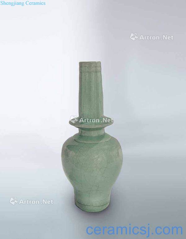 Song/yuan Good luck in longquan celadon  blue glaze bottle