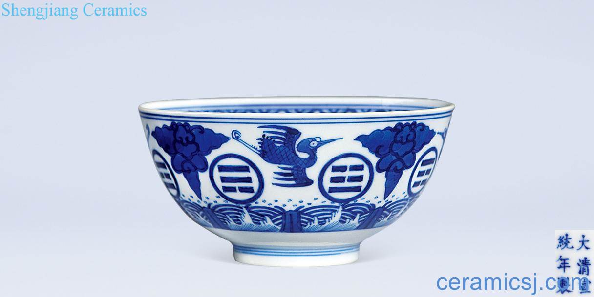 Qing xuantong Blue and white gossip James t. c. na was published bowl