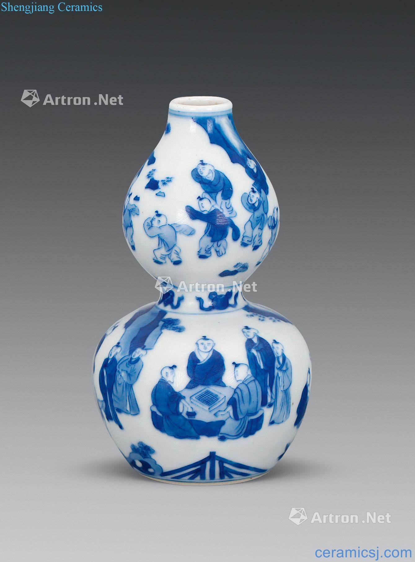 The qing emperor kangxi character lines to bottle