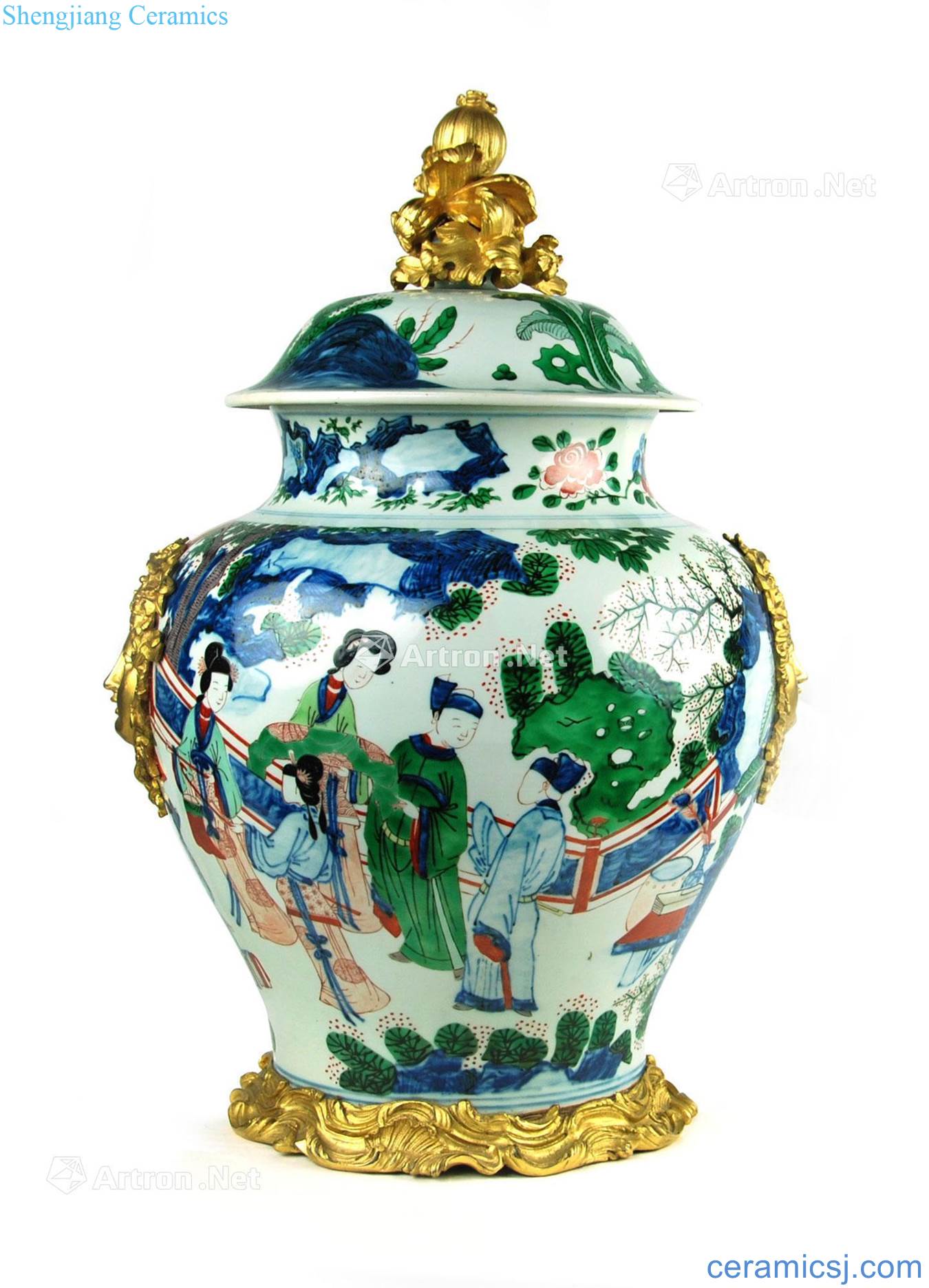 The qing emperor kangxi (1611-1722), colorful characters story big pot