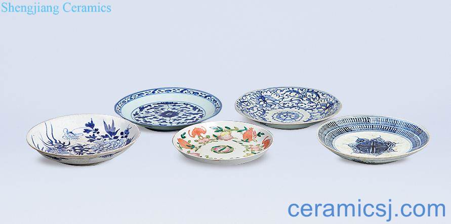 Qing porcelain enamel plate (a group of five pieces)